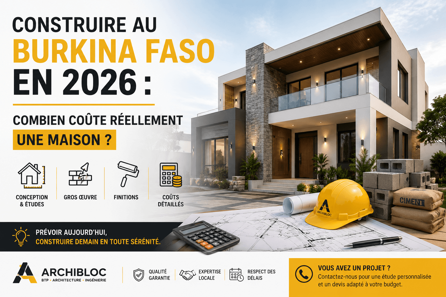 Construire au Burkina Faso en 2026 : combien coûte réellement une maison ?